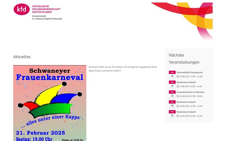 Screenshot of kfd-schwaney.de