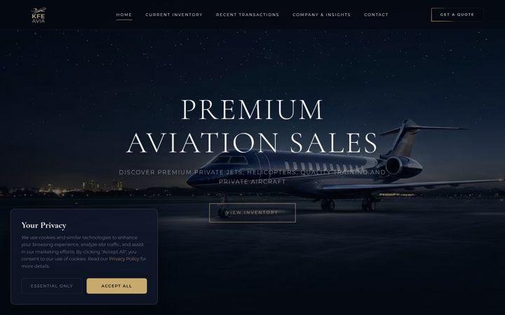 Screenshot of kfeavia.com