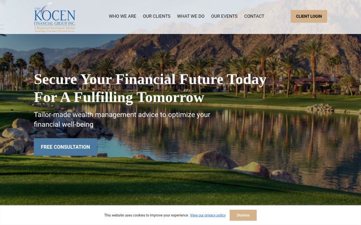 Screenshot of kfginc.com