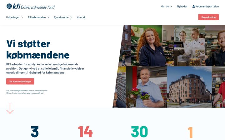 Screenshot of kfi.dk