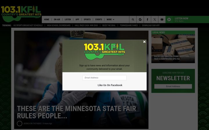 Screenshot of kfilradio.com
