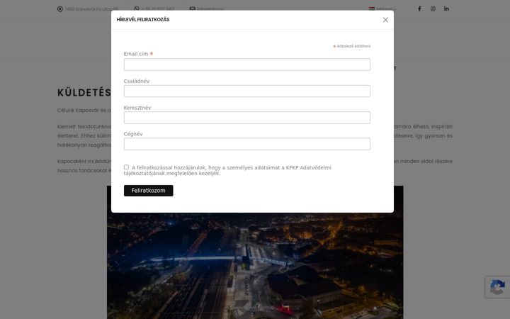 Screenshot of kfkp.hu