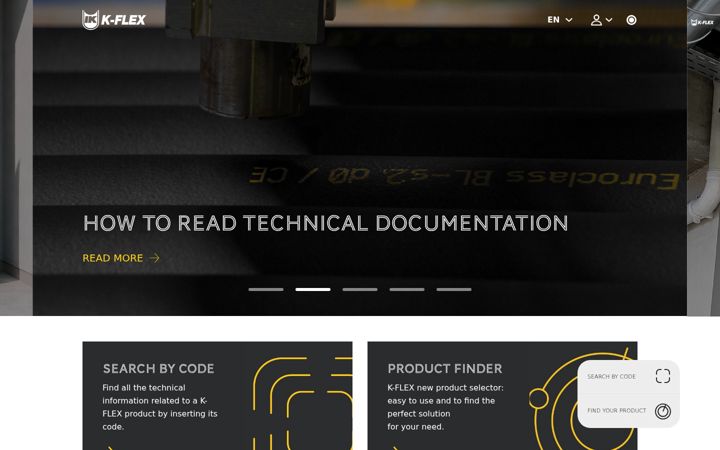 Screenshot of kflex.com
