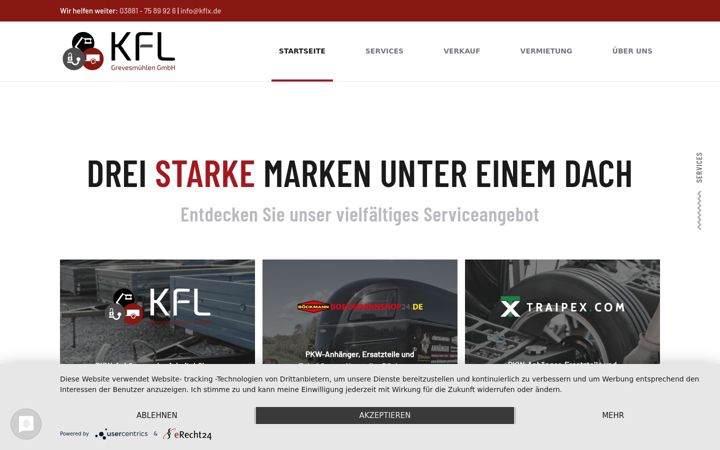 Screenshot of kflx.de