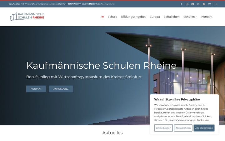 Screenshot of kfmschulen.de