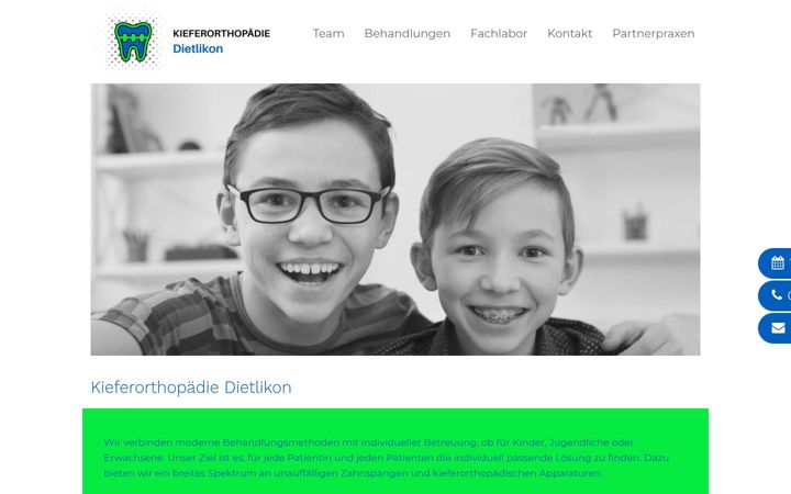 Screenshot of kfo-dietlikon.ch