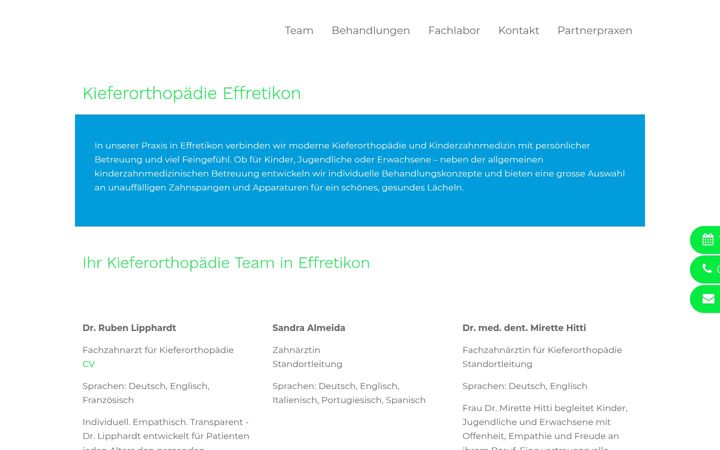 Screenshot of kfo-effretikon.ch