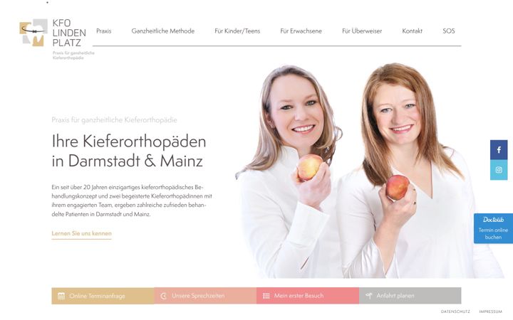 Screenshot of kfo-lindenplatz.de