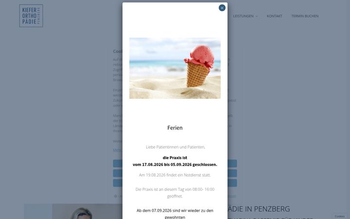 Screenshot of kfo-penzberg.com