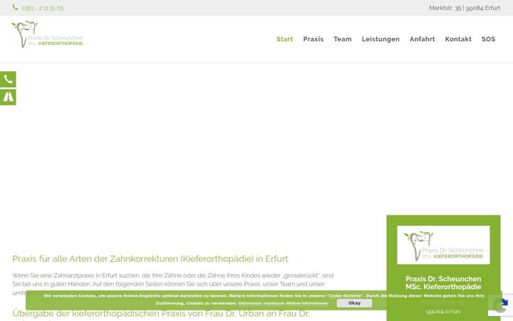 Screenshot of kfo-urban.de