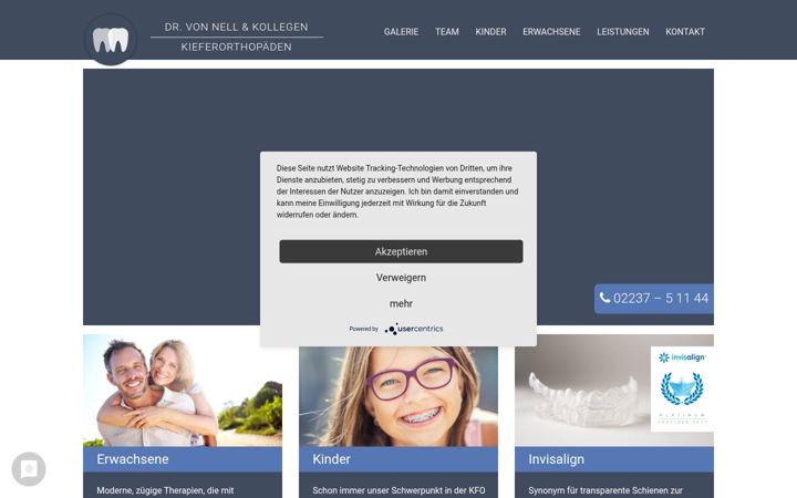 Screenshot of kfo-vonnell.de