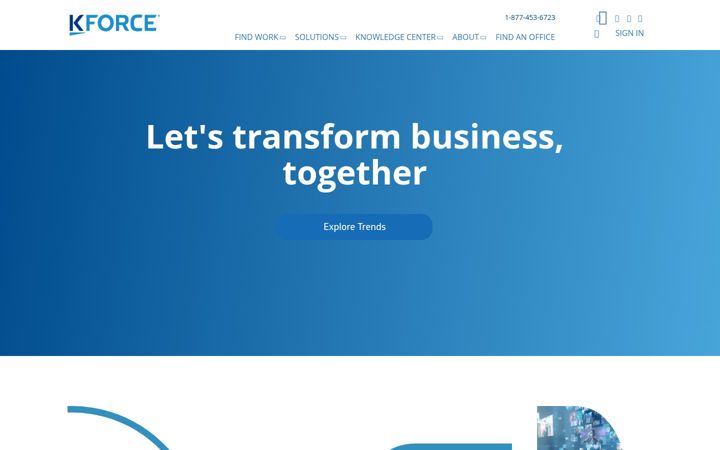 Zrzut ekranu kforce.com