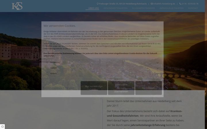 Screenshot of kfs-heidelberg.de