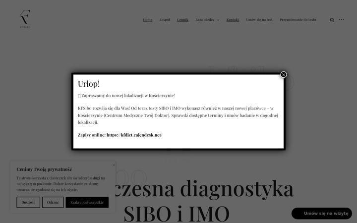 Screenshot of kfsibo.pl