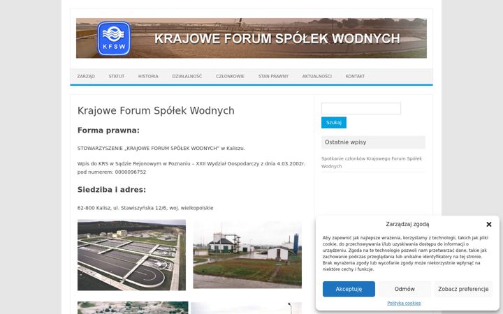 Screenshot of kfsw.pl
