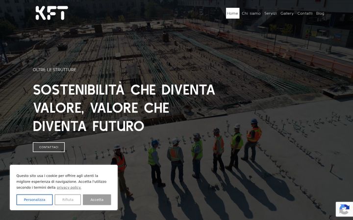 Screenshot of kftcostruzioni.it