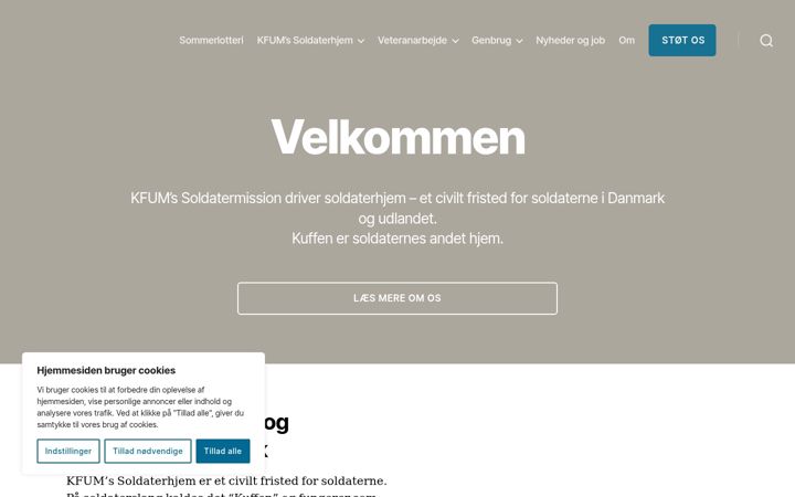 Screenshot of kfums-soldatermission.dk