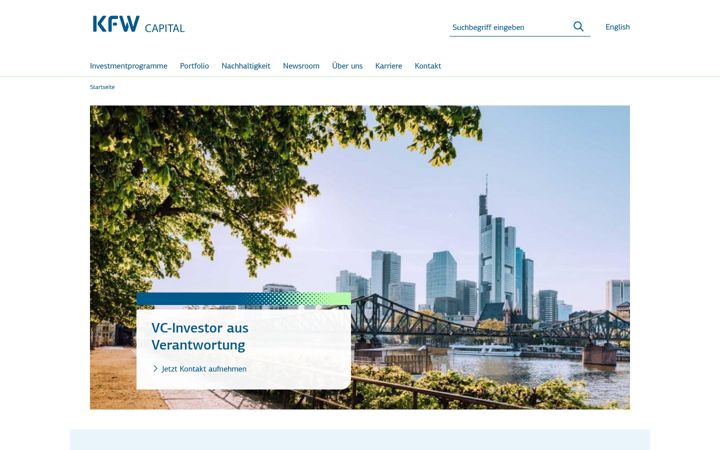 Screenshot of kfw-capital.de