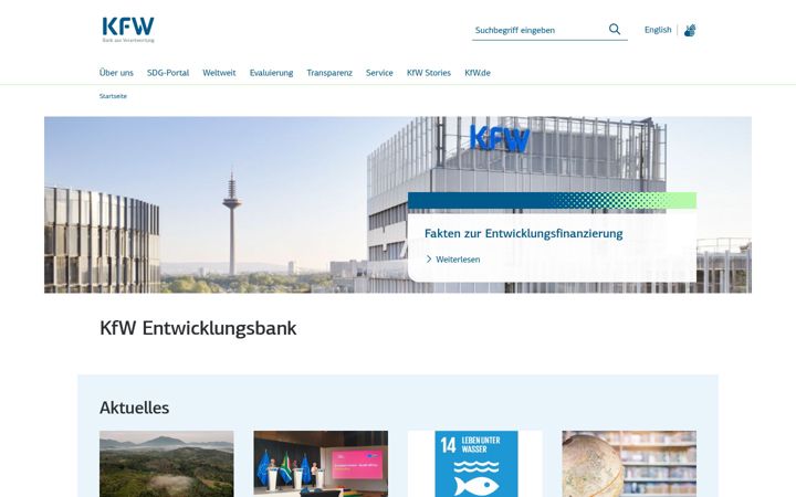 Screenshot of kfw-entwicklungsbank.de