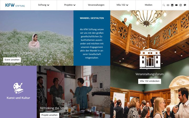 Screenshot of kfw-stiftung.de