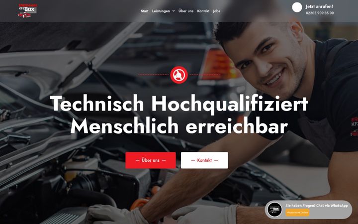 Screenshot of kfz-box.com