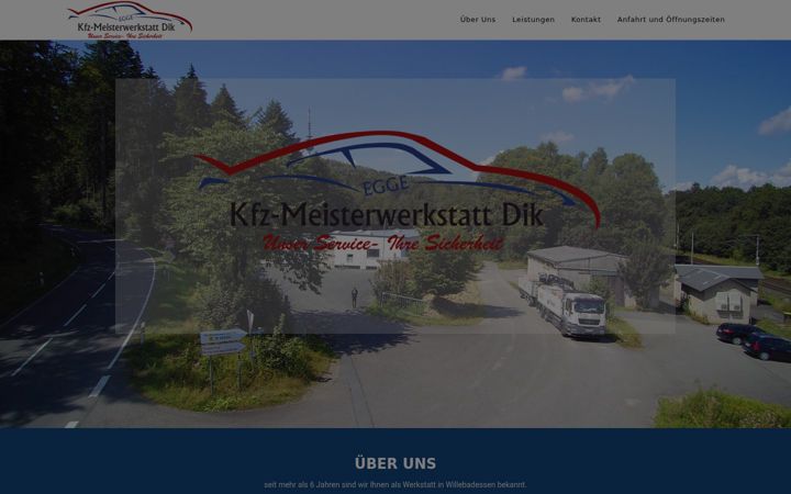 Screenshot of kfz-dik.de