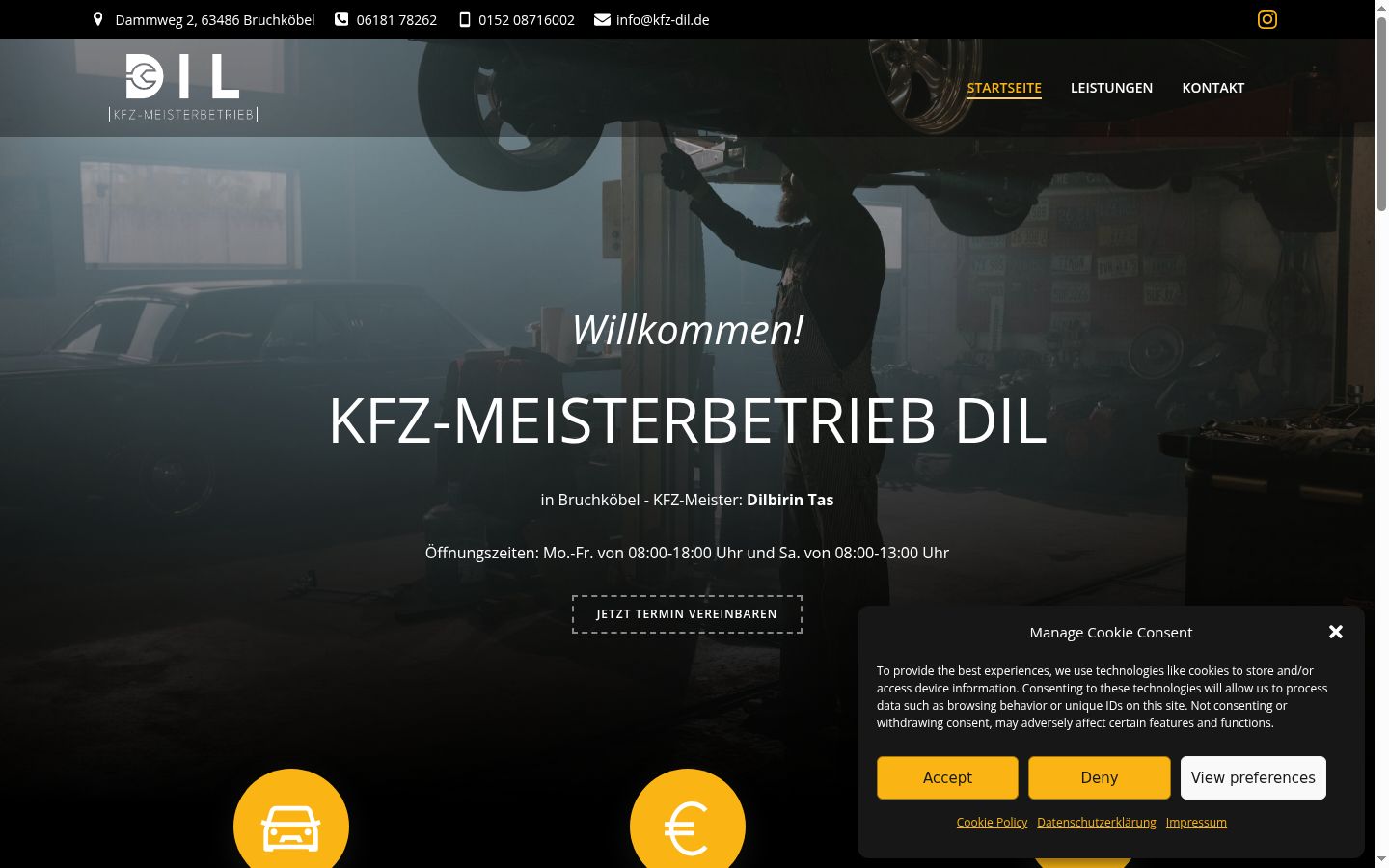 Screenshot tal-banner tal-kunsens muri qabel kwalunkwe interazzjoni