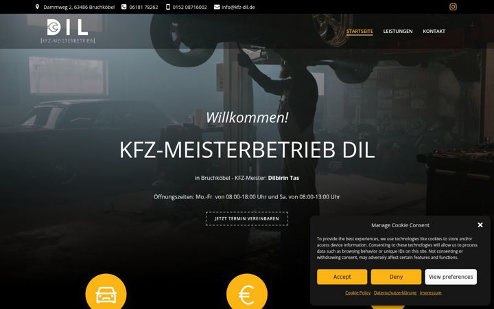 Screenshot of kfz-dil.de