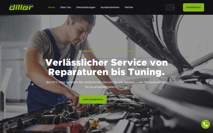 Screenshot of kfz-diller.com