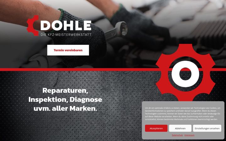 Screenshot of kfz-dohle.de