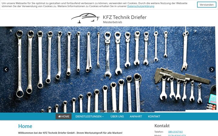 Screenshot of kfz-driefer.de