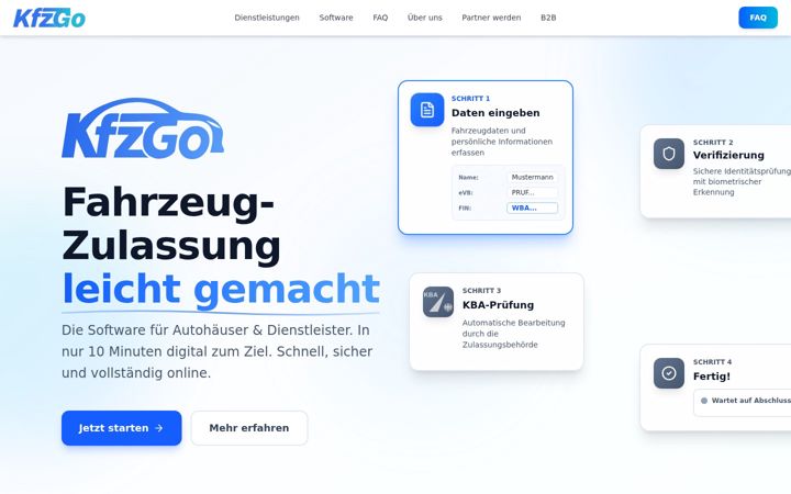 Screenshot of kfz-go.de