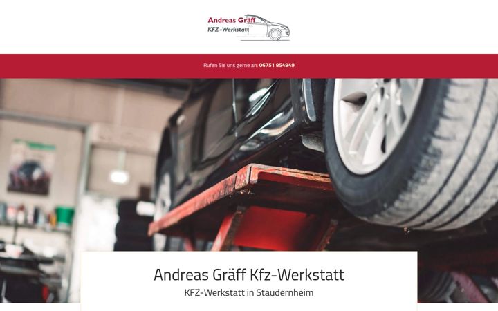 Screenshot of kfz-graeff.de