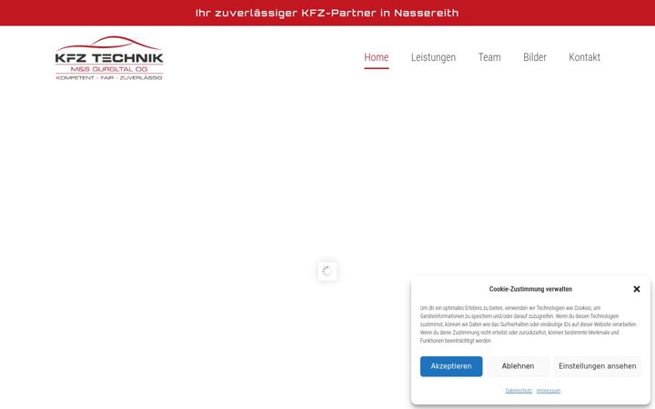 Screenshot of kfz-gurgltal.at