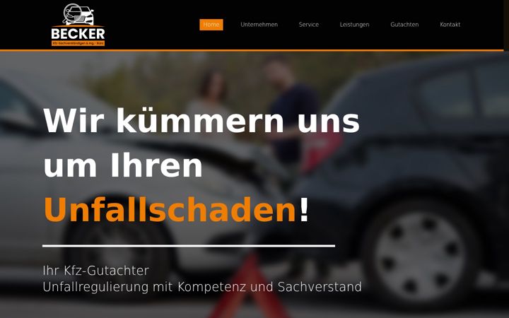 Screenshot of kfz-gutachter-becker.de