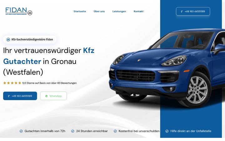 Screenshot of kfz-gutachterfidan.de
