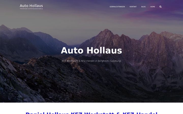Screenshot of kfz-hollaus.com