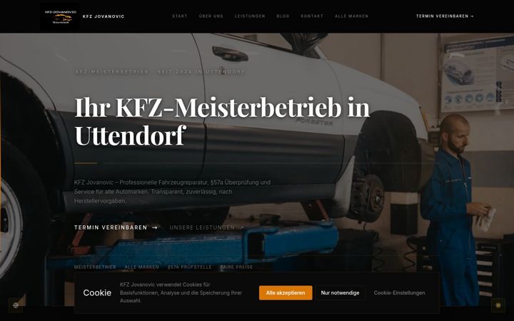 Screenshot of kfz-jovanovic.at