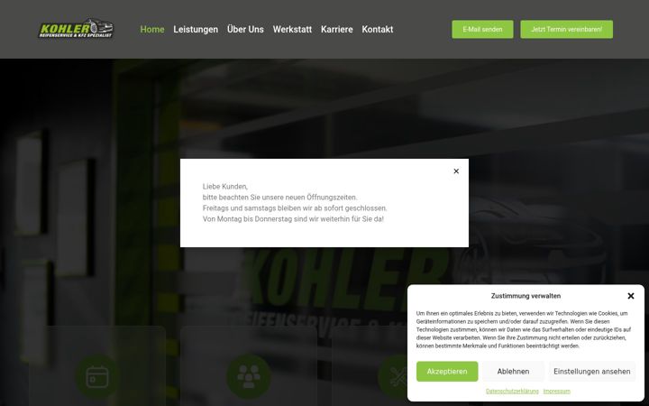 Screenshot of kfz-kohler.de