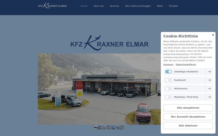 Screenshot of kfz-kraxner.at