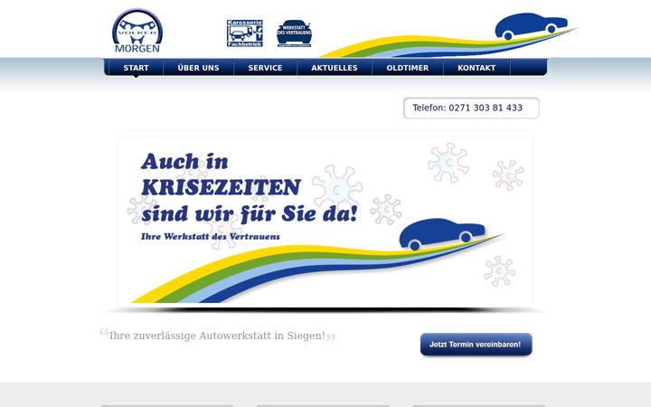 Screenshot of kfz-morgen.de