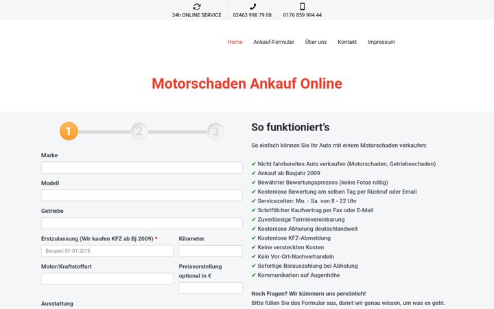 Screenshot of kfz-motorschaden-ankauf.de