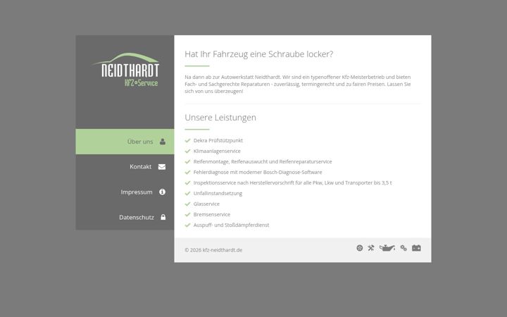 Screenshot of kfz-neidthardt.de