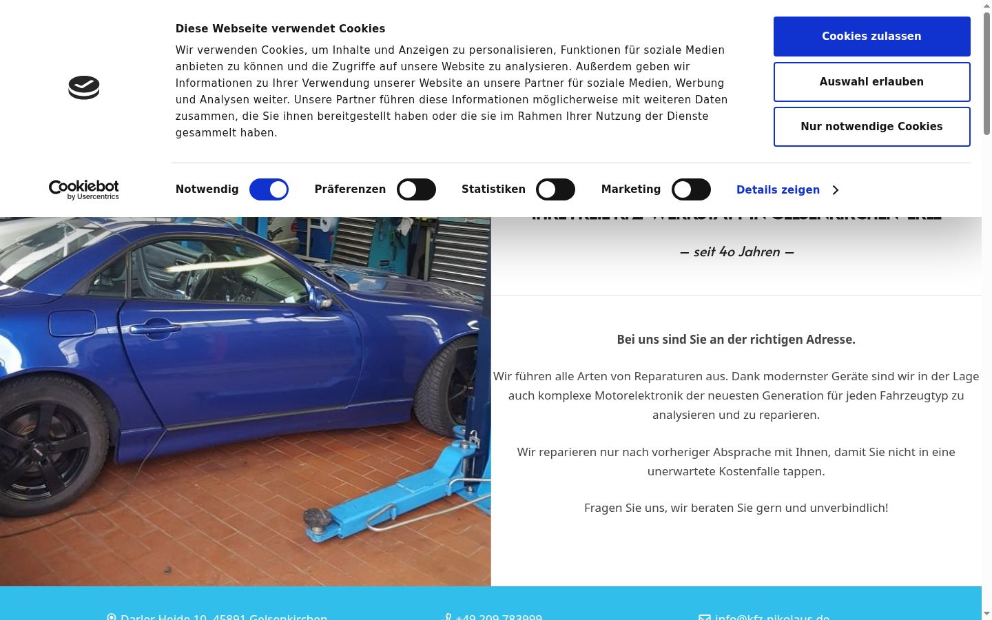 Screenshot van de toestemmingsbanner zoals getoond vóór enige interactie