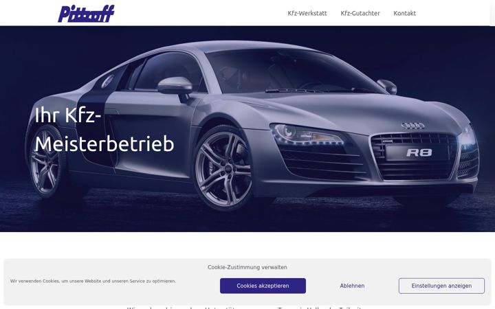 Screenshot of kfz-pittroff.com