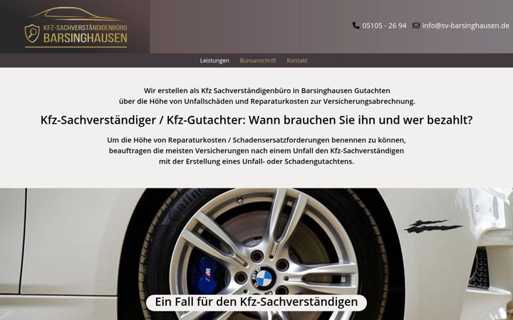 Screenshot of kfz-sachverstaendigen-buero-barsinghausen.de