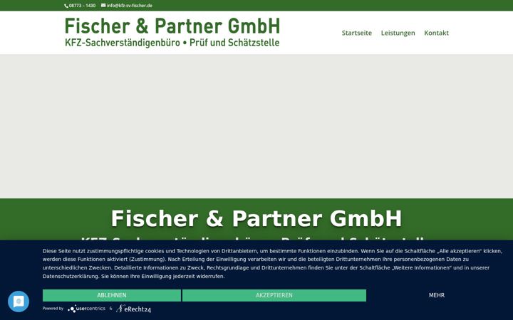Screenshot of kfz-schadengutachten-fischer.de