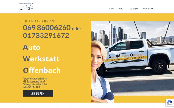 Screenshot of kfz-schadenszentrum-vf.de