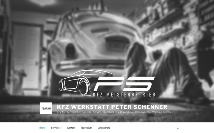 Screenshot ta' kfz-schenner.de