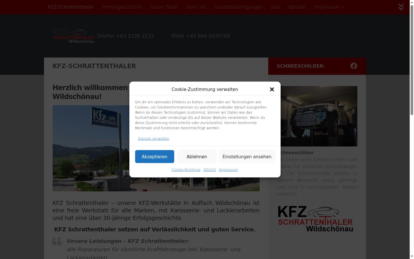 Screenshot van de toestemmingsbanner zoals getoond vóór enige interactie